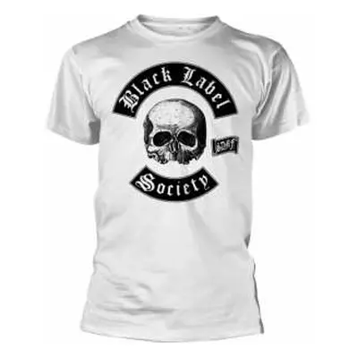 Tričko Skull Logo Black Label Society (white) XXL