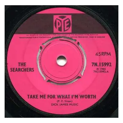 LP The Searchers: Take Me For What I'm Worth