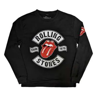 The Rolling Stones Unisex Sweatshirt: Us Tour 1978 (back & Sleeve Print) (x-large) XL