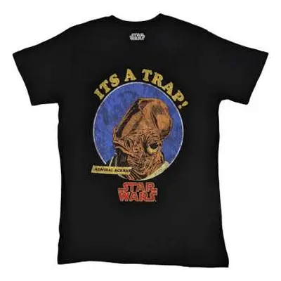 Star Wars Unisex T-shirt: Ackbar It's A Trap (large) L