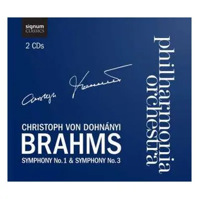 CD Johannes Brahms: Symphonien Nr.1 & 3