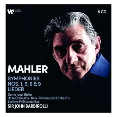 5CD/Box Set Gustav Mahler: Symphonies 1, 5, 6 & 9 / Lieder