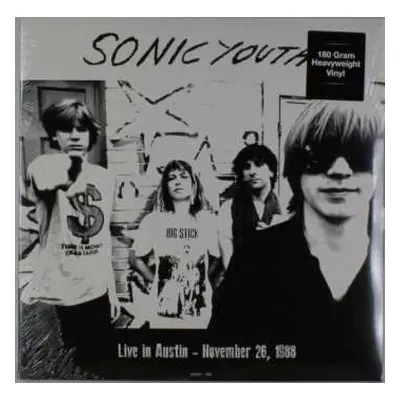 LP Sonic Youth: Live In Austin – November 26, 1988 CLR