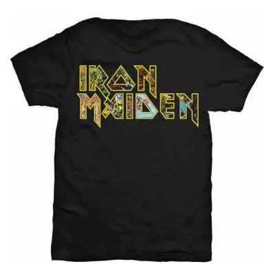 Tričko Eddie Logo Iron Maiden XL