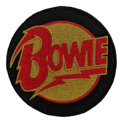 David Bowie Standard Woven Patch: Diamond Dogs Logo Circle