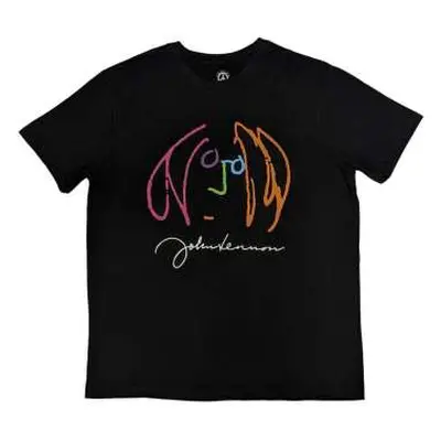 John Lennon Unisex T-shirt: Self Portrait Full Colour (large) L