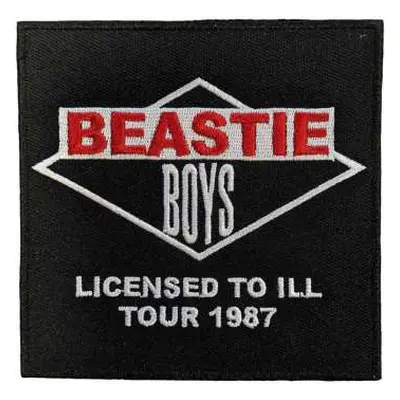 The Beastie Boys Standard Woven Patch: Licensed To Ill Tour 1987