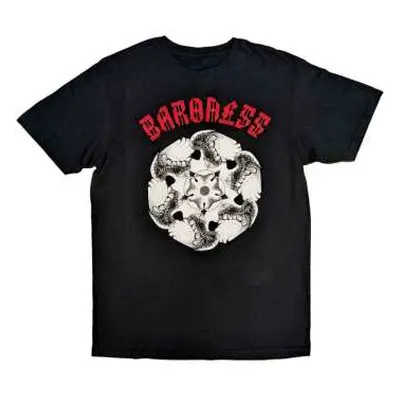 Baroness Unisex T-shirt: Lightwing (back Print) (medium) M