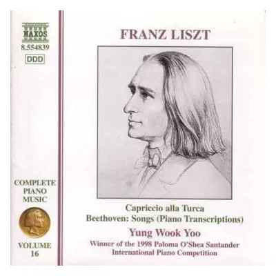 CD Franz Liszt: Complete Piano Music Volume 16: Capriccio alla Turca • Beethoven: Songs (Piano t