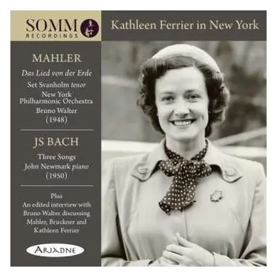 CD Johann Sebastian Bach: Kathleen Ferrier In New York