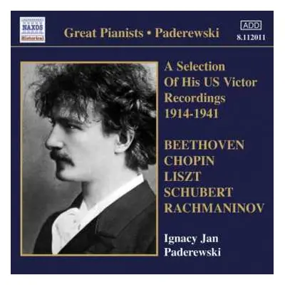 CD Ludwig van Beethoven: Paderewski - A Selectino Of His Us Victor Recordings