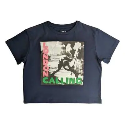 The Clash Ladies Crop Top: London Calling (large) L