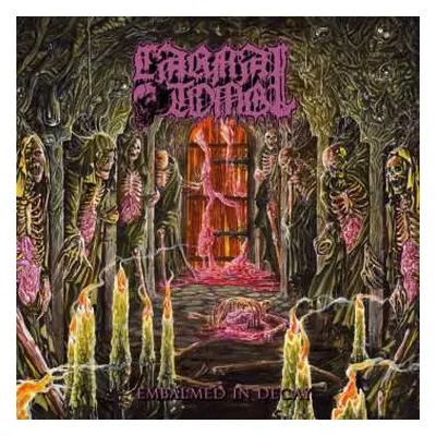 LP Carnal Tomb: Embalmed In Decay (trans-lime/black Marbled Vinyl)