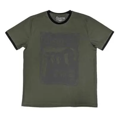 The Doors Unisex Ringer T-shirt: New Haven Frame (medium) Green