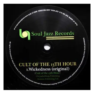 LP Cult Of The 13th Hour: Wickedness