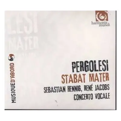 CD Giovanni Battista Pergolesi: Stabat Mater