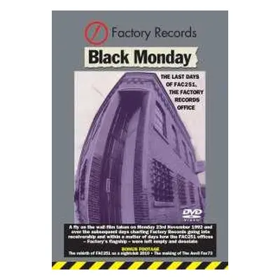 DVD Documentary: Factory Records Black Monday