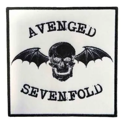 Avenged Sevenfold Standard Printed Patch: Classic Deathbat Negative