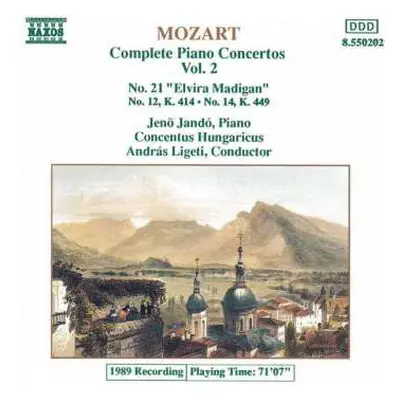 CD Wolfgang Amadeus Mozart: Complete Piano Concertos Vol. 2 - No. 21 "Elvira Madigan", No. 12, K