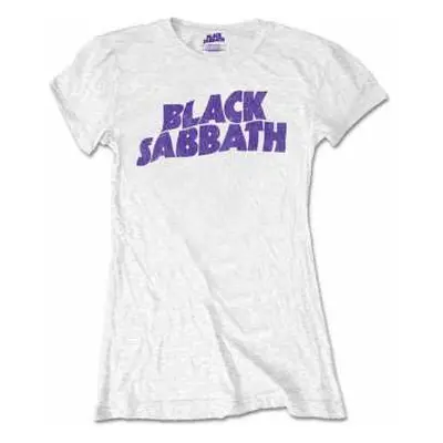 Dámské Tričko Wavy Logo Black Sabbath Vintage L