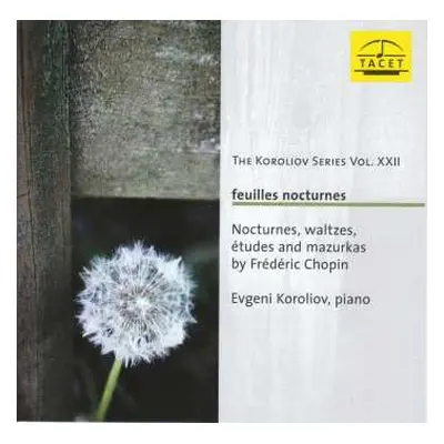 CD Frédéric Chopin: Feuilles Nocturnes