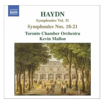 CD Joseph Haydn: Symphonies Vol. 31 - Symphonies Nos. 18-21