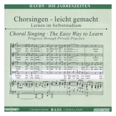 2CD Joseph Haydn: Chorsingen Leicht Gemacht: Haydn, Die Jahreszeiten (bass)