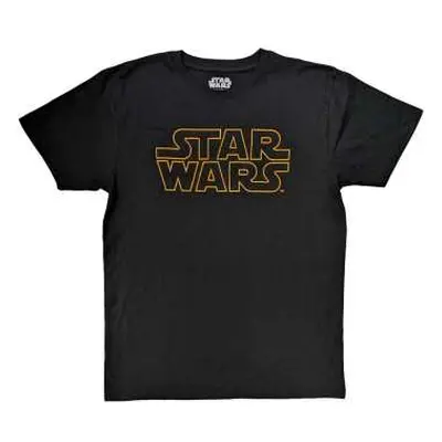 Star Wars Unisex T-shirt: Logo Outline (large) L