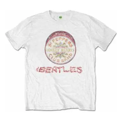 Tričko Flowers Logo The Beatles & Drum XL