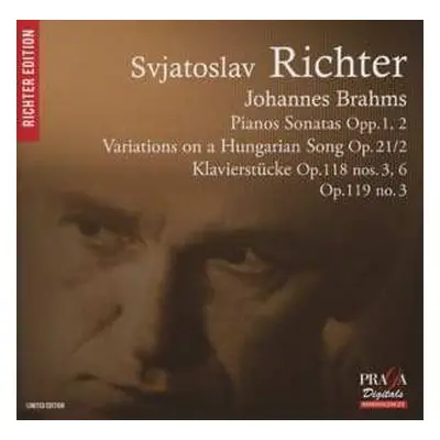 SACD Johannes Brahms: Piano Sonatas Opp.1, 2; Variations On A Hungarian Song Op.21/2; Klavierstü