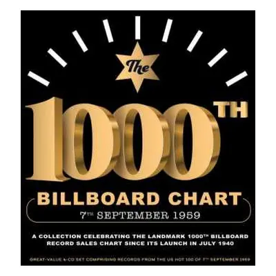 CD Various: 1000th Billboard Chart 7th September 1959