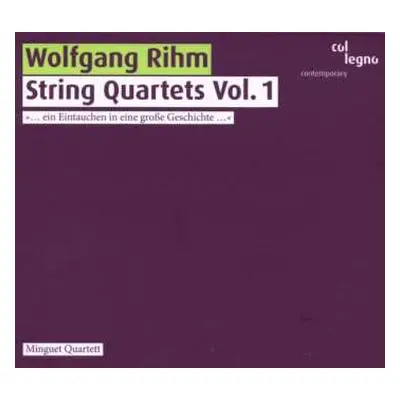 CD Wolfgang Rihm: String Quartets Vol. 1 (Nos. 1-4)