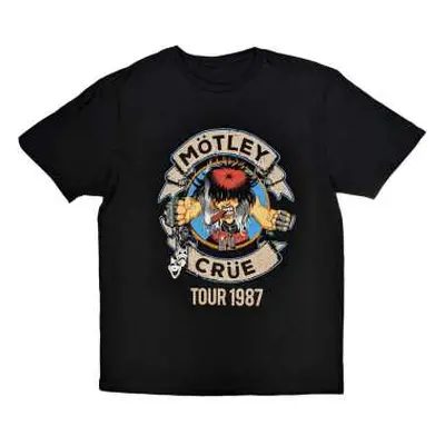 Motley Crue Unisex T-shirt: Girls Girls Girls Tour '87 (medium) M