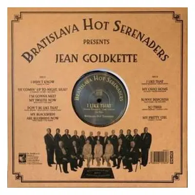 LP Bratislava Hot Serenaders: Bratislava Hot Serenaders Presents Jean Goldkette