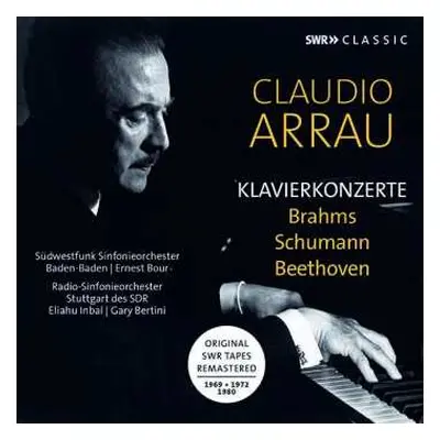 3CD Johannes Brahms: Claudio Arrau - Klavierkonzerte