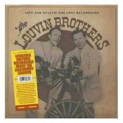 2LP The Louvin Brothers: Love & Wealth: The Lost Recordings