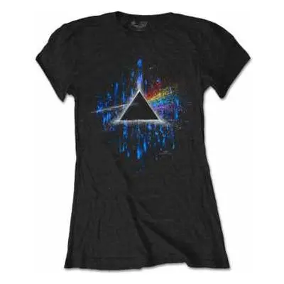 Dámské Tričko Dark Side Of The Moon Blue Splatter XXL