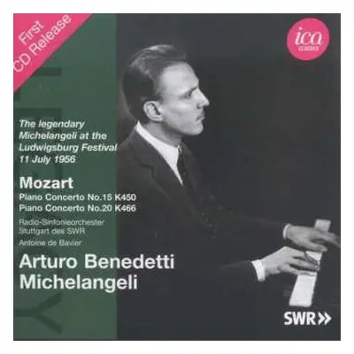 CD Wolfgang Amadeus Mozart: The Legendary Michelangeli At The Ludwigsburg Festival 11 July 1956 