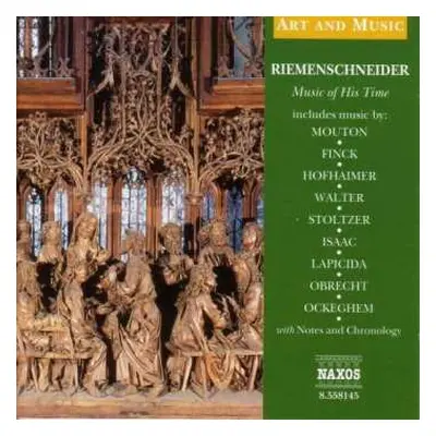 CD Jean Mouton: Tilman Riemenschneider - Music Of His Time