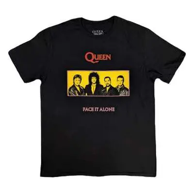 Queen Unisex T-shirt: Face It Alone Panel (small) S