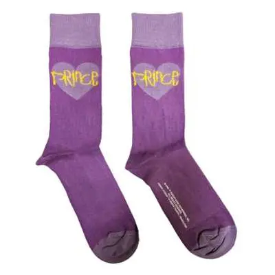 Prince Unisex Ankle Socks: Purple Heart (uk Size 7 - 11) 42 - 47