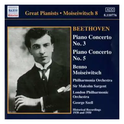 CD Ludwig van Beethoven: Moiseiwitsch 8 (Historical Recordings 1938-1950)