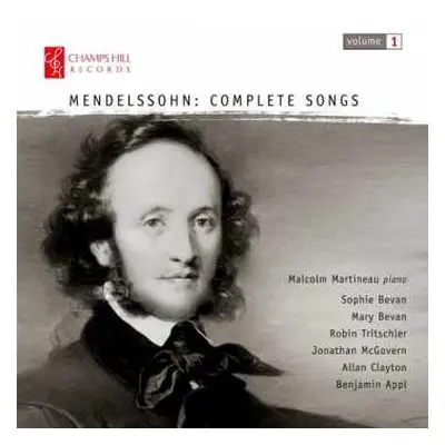 CD Felix Mendelssohn-Bartholdy: Complete Songs: Volume 1