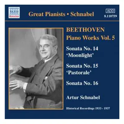 CD Ludwig van Beethoven: Beethoven Piano Works Vol. 5: Sonata No. 14 'Moonlight', Sonata No. 15 