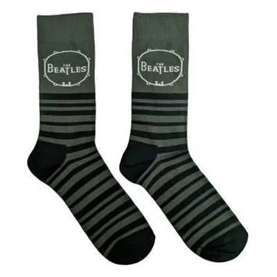 The Beatles Unisex Ankle Socks: Drum & Stripes (uk Size 6 - 11) UK Size 6 - 11