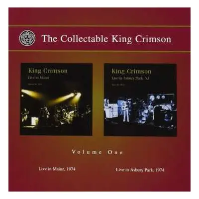 2CD King Crimson: The Collectable King Crimson Volume One (Live In Mainz, 1974 / Live In Asbury 