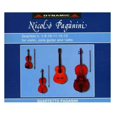 2CD Niccolò Paganini: Quartets N. 1-9-10-11-12-13 For Violin, Viola Guitar And 'Cello