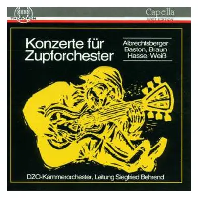 CD Johann Adolf Hasse: Konzerte Für Zupforchester