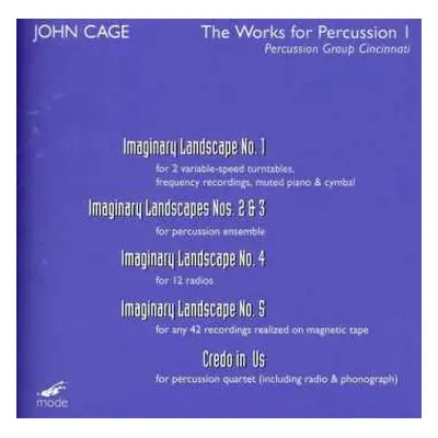 DVD J. Cage: Works For Percussion 1