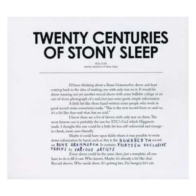 CD Various: Twenty Centuries Of Stony Sleep